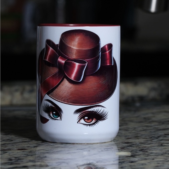 Custom Made Eyes of Allure Ceramic Mug (15 oz) - Picture 1 of 4